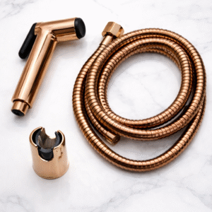 Health Faucet Set by Aquilo in Rose Gold Brass – product photo