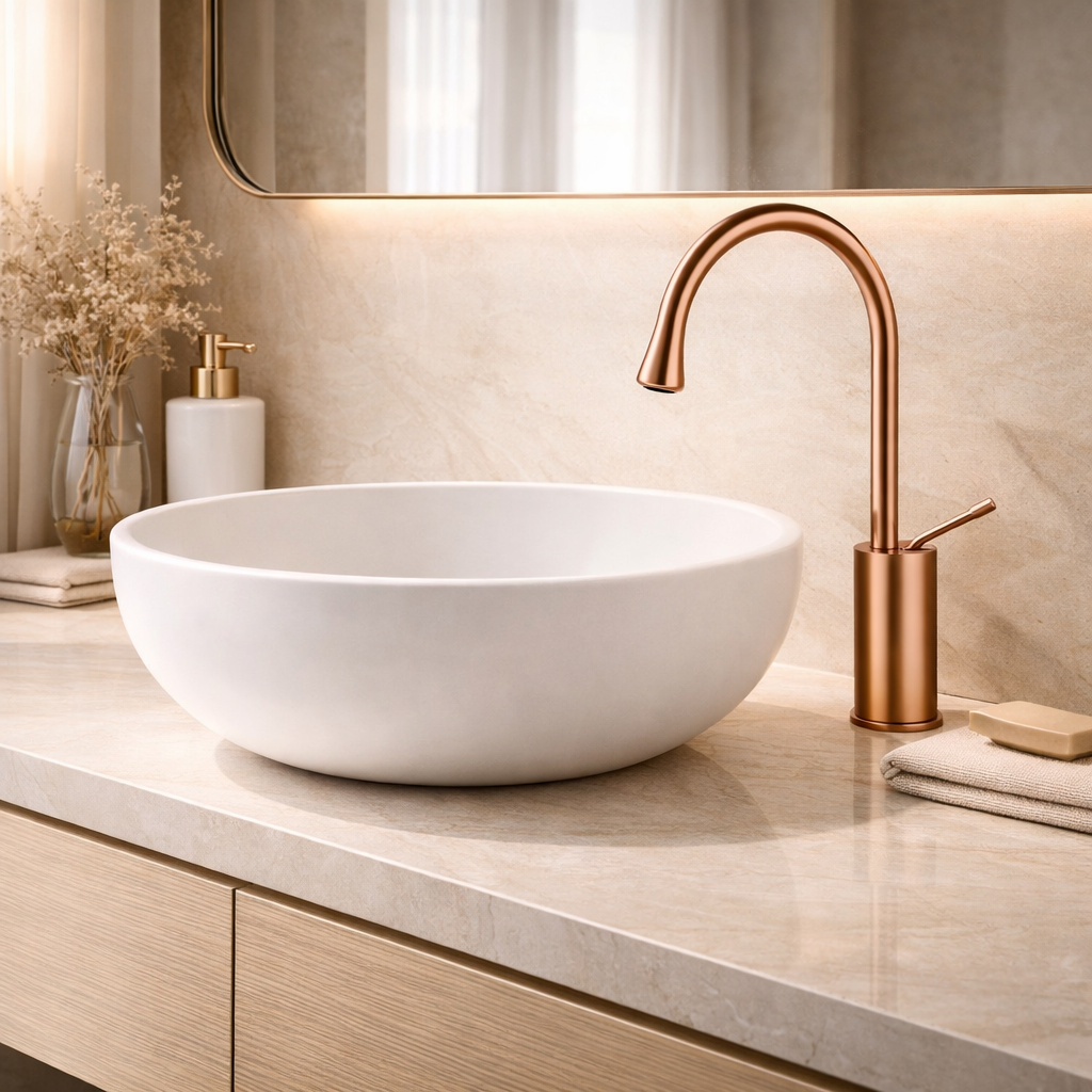 Long tap by Aquilo in Brushed Rose Gold – product photo