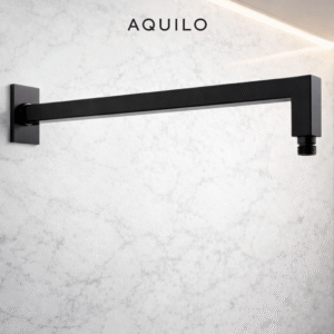Shower arm by Aquilo in Matte Black  Brass – product photo