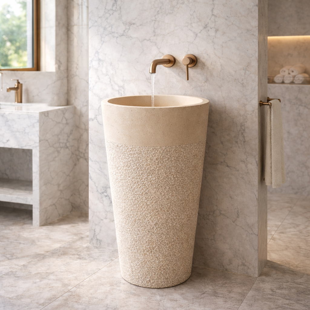 Wash basin design  by Aquilo in Beige Stone – product photo