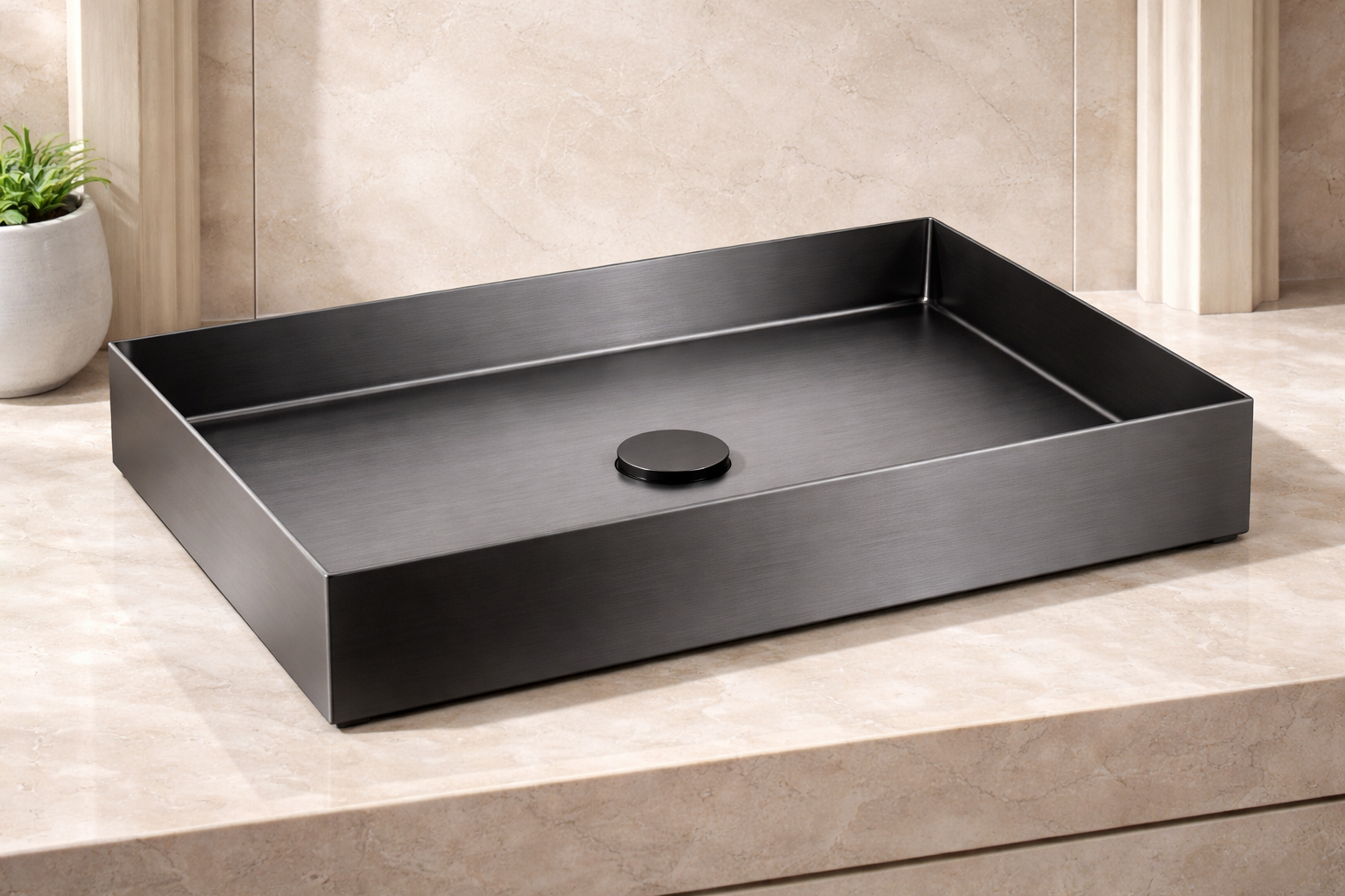 Wash basin designs by Aquilo in Gun Metal  Ceramic – product photo