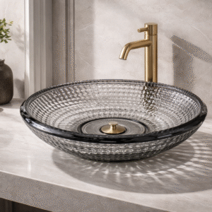 Wash basin designs by Aquilo in Black Glass – product photo
