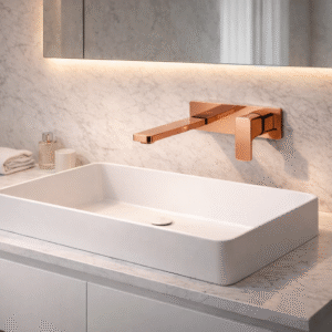 Wash basin tap by Aquilo in Rose Gold  Brass – product photo
