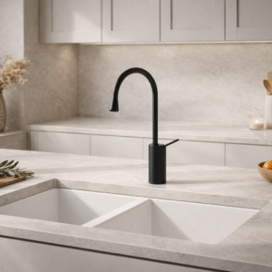 Wash basin tap by Aquilo in Black  Brass – product photo