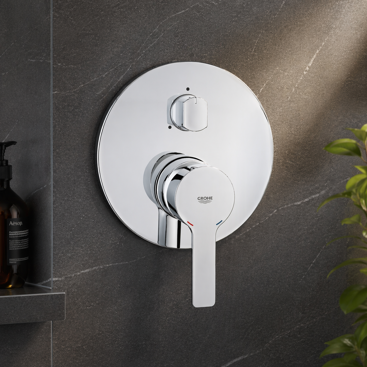Bathroom Diverter by GROHE in Chrome ABS Plastic +Brass – product photo
