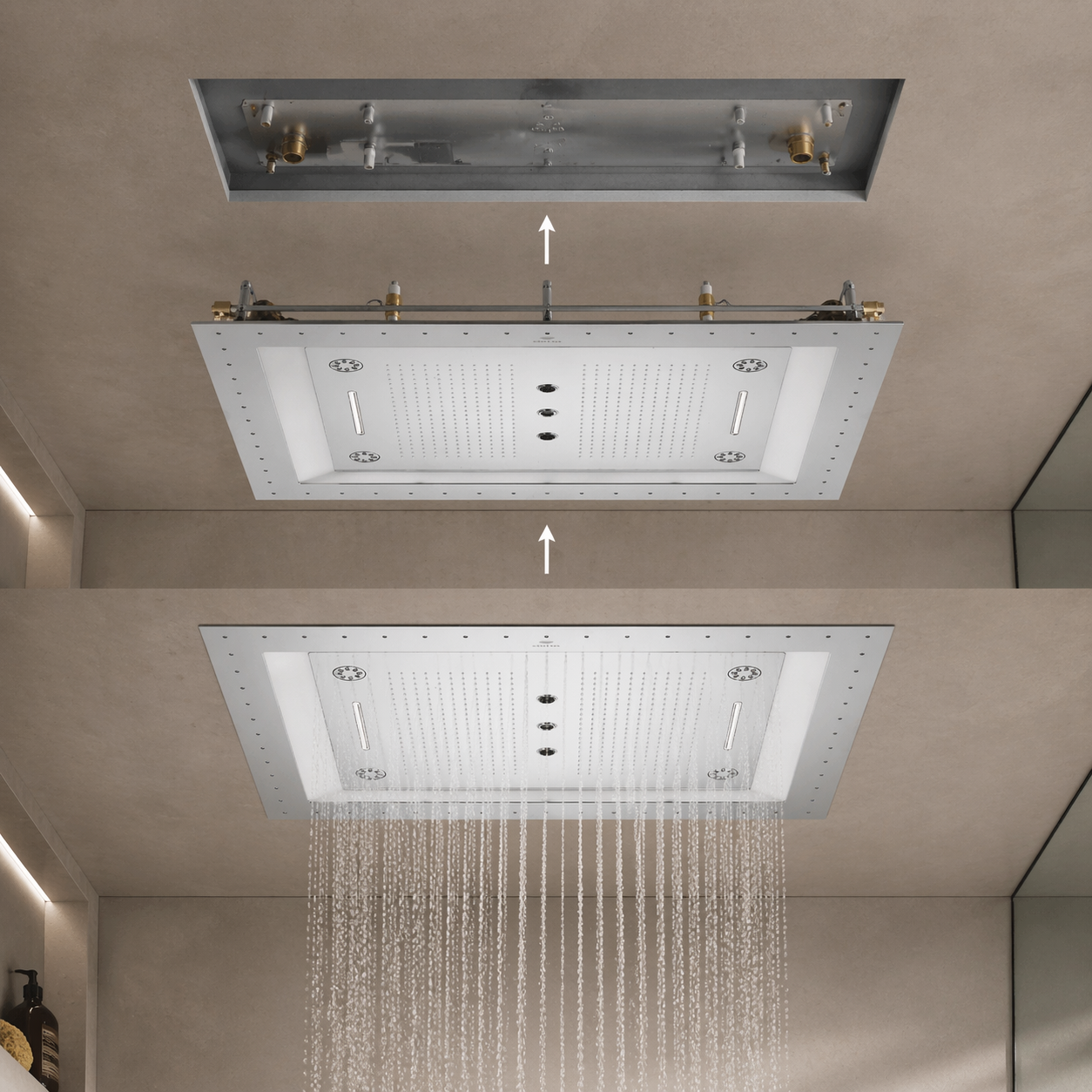 Luxury shower by GROHE in  Brass – product photo