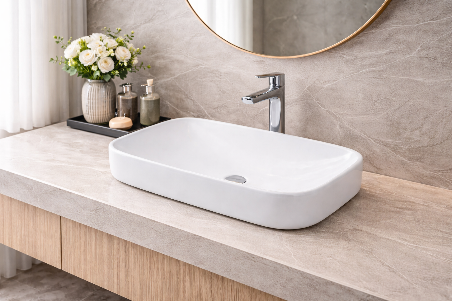 Table top washbasin by TOTO in White  Ceramic – product photo